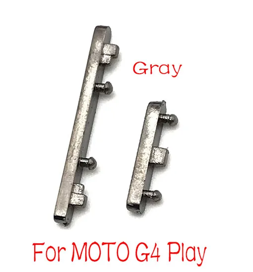 For G4 play grey Кнопка громкости питания гибкий кабель для Motorola Moto G4 G6 Plus Play для G5 G5s боковой переключатель ключа - Цвет: For G4 play grey