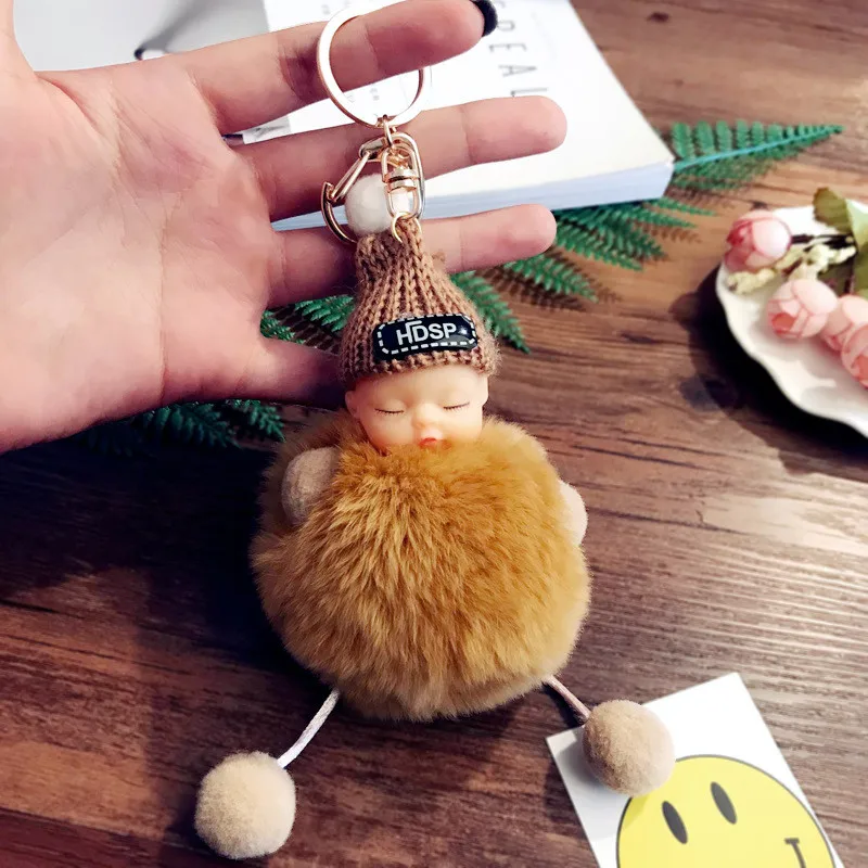 1 шт. модные милые плюшевые спальные куклы для малышей подвеска брелок игрушки
