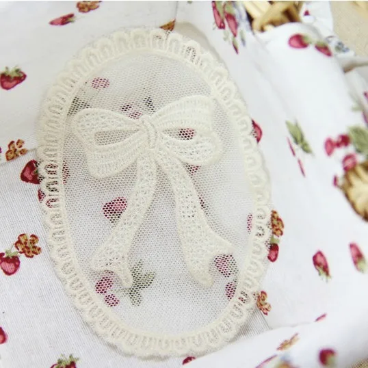 

10PCS FREE SHIPPING HIGH QUALITY HANDMADE DIY EMBROIDERY LACE BOWKNOT APPLIQUE PATCH