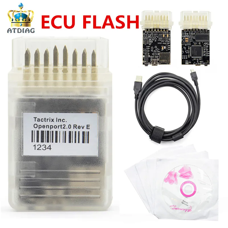 ECU FLASH Black Tactrix OpenPort 2,0+ ECUFLASH Авто ECU чип тюнинговый инструмент PRO для T-o-yota для Land-rover для Jag/uar - Цвет: ECU FLASH Black