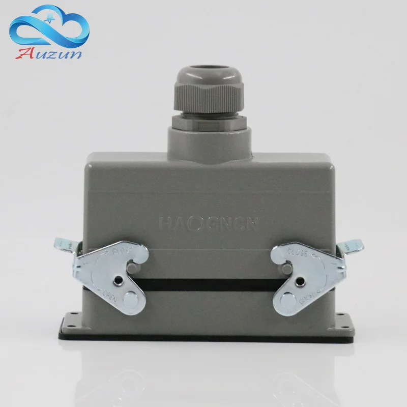 

Прямоугольные воздушные 24-контактные разъемы H24B - HE-024-2, штекер в верхней части линии, 16 a500v, винтовые ножки