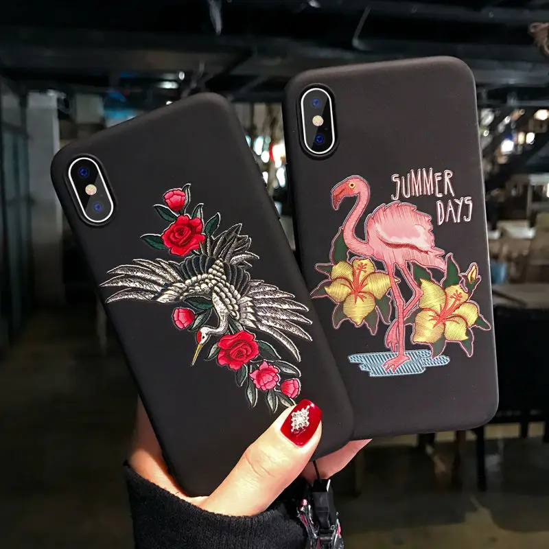 Для Iphone X XR XS Max чехол силиконовый супер 3D рельефный розовый мультфильм мягкий TPU