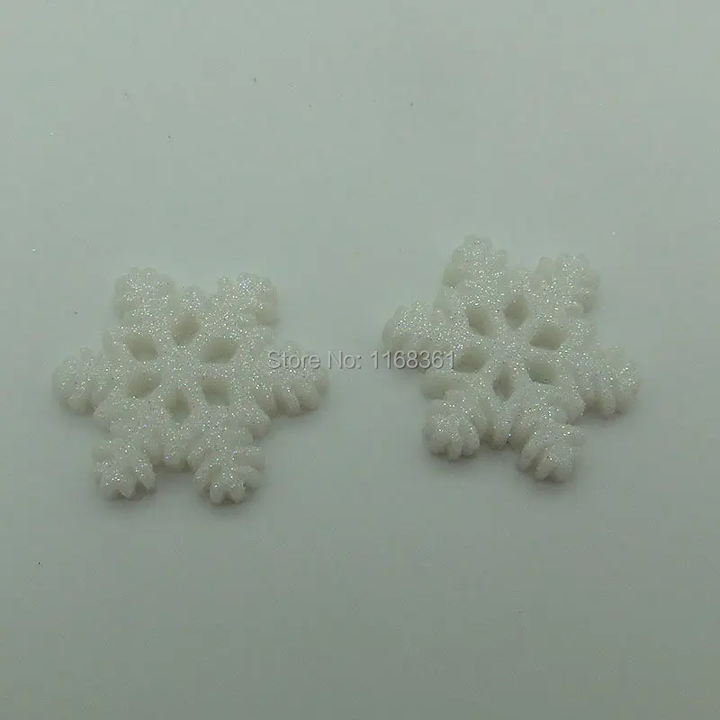 1 шт./лот полимерные снежинки с плоской задней стороной 21 мм кабошоны скрапбукинг