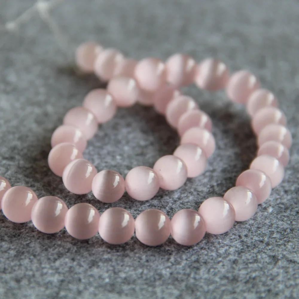 Новые бусины для ожерелья и браслета 10 мм розовые стеклянные мексиканские