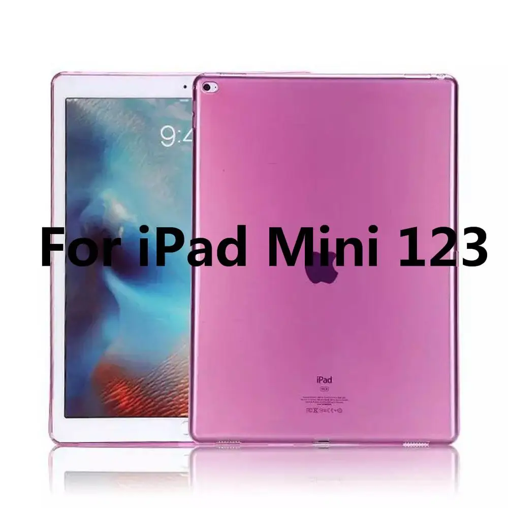 For iPad Mini 123 Для Apple iPad Mini 1 2 3 4 чехол TPU Мягкий Прозрачный бампер чехол для iPad Mini 7," ультра тонкий прозрачный силиконовый чехол A1550 - Цвет: For iPad Mini 123