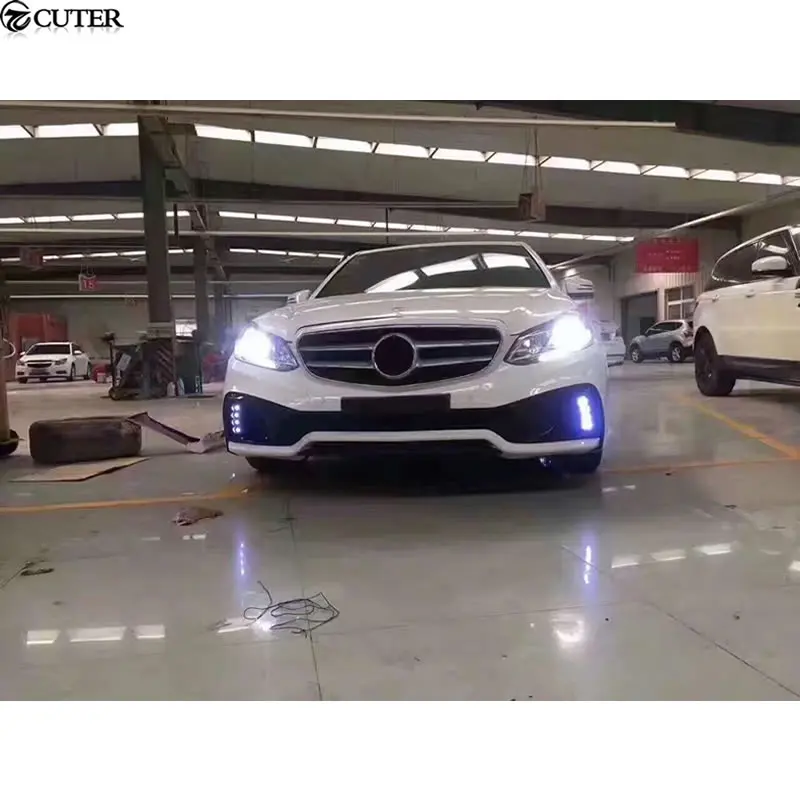 W212 WD стильный комплект кузова автомобиля PP Неокрашенный передний бампер задний