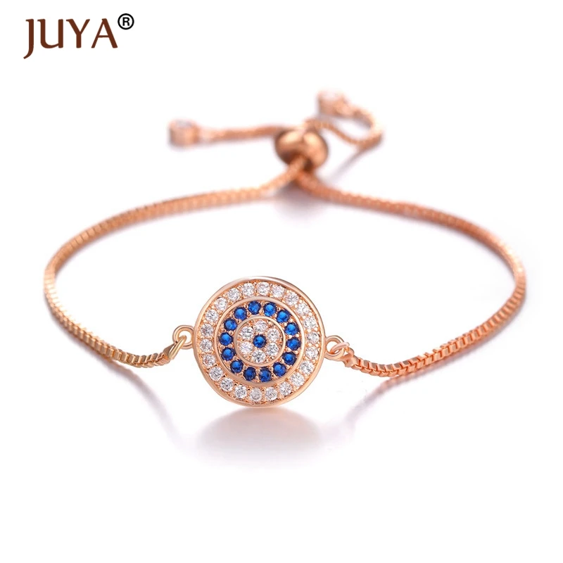 Juya модные медные инкрустированные прозрачные и синие циркониевые турецкие