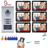 9 inch wired wifi apartments video door phone intercom system rfid ir cut hd 1000tvl camera with 345612 apartmentfamily
