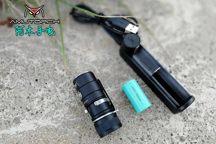 Amutorch AX2 XPL HD/SST20 мини светодиодная вспышка светильник 1100 лм мощный 16340 или 18350 Аккумулятор для повседневного использования, флэш-светильник брелок Светильник ручной фонарь