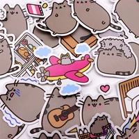 39pcs creative cute self made fat cat sticker scrapbooking stickers decorative sticker diy craft photo albums waterproof