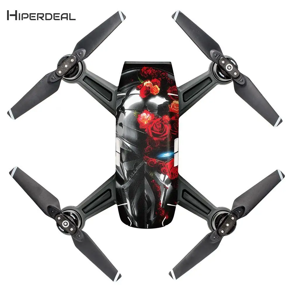 Наклейки для DJI Spark железное лицо розы цветы водонепроницаемая наклейка на кожу