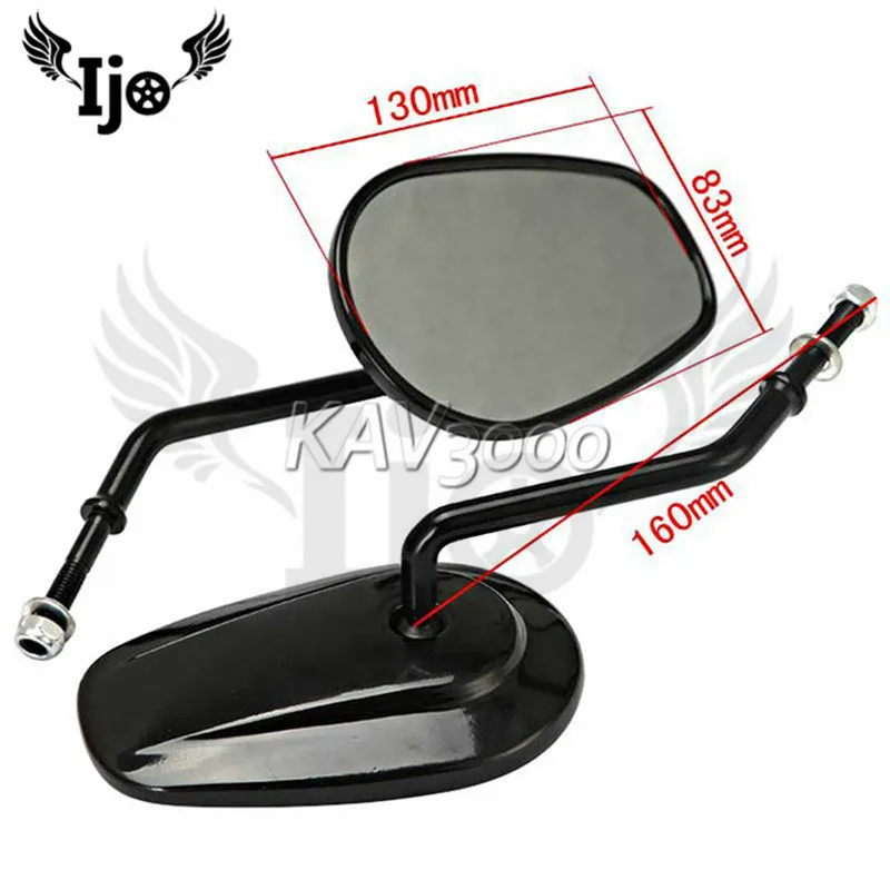 

high quality chrome Metal retro retroviseur moto for Harley Davidson XL883/1200 X48 flstc motorcycle accessories rearview mirror