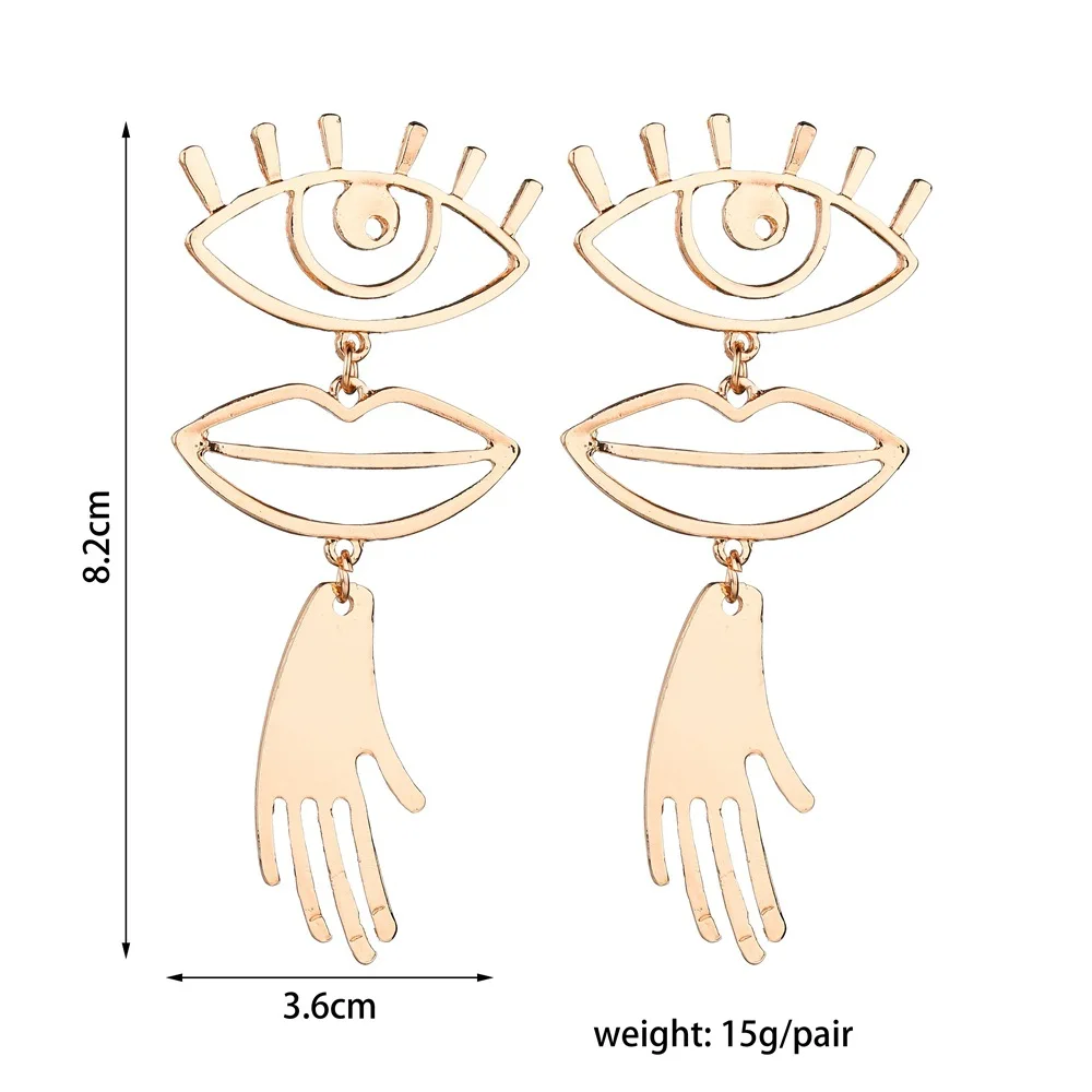 Хит новинка креативный дизайн металлическая текстура гипербола в стиле панк