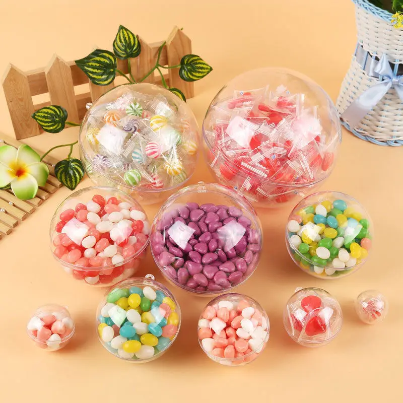 5 шт прозрачные пластиковые сердца Рождественская елка Свадебные безделушки