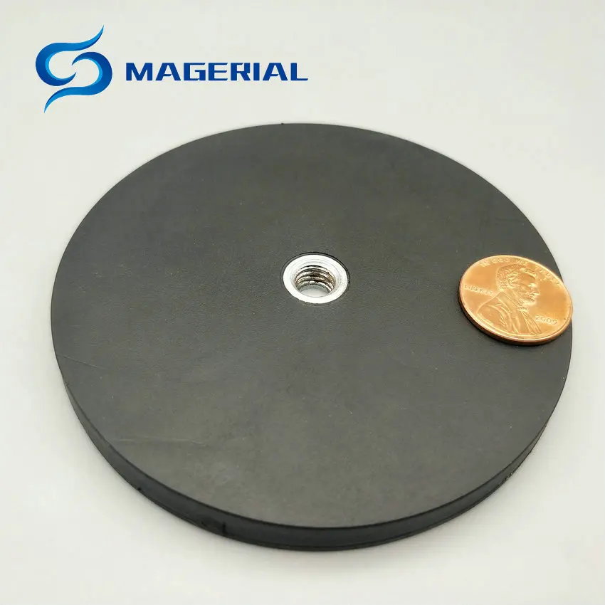 Магнитный Диск NdFeB с резиновым покрытием диаметром 43/66/88 мм 2 4 шт.|magnet disc|strong neodymium