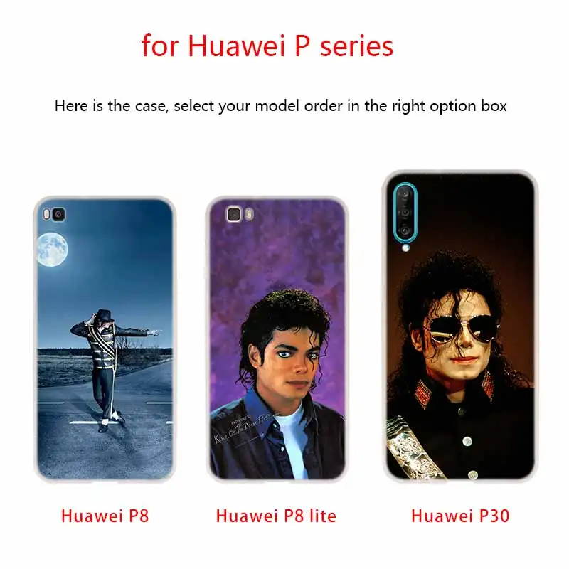 Силиконовый мягкий чехол Майкла Джексона для Huawei P50 P40 P10 P20 P30 Lite Pro P Smart Z 2020 2019 |