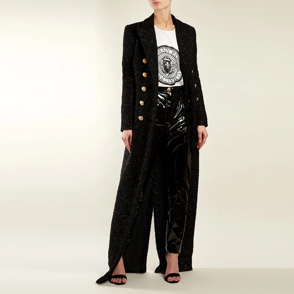 Новинка 2018 зимнее женское тонкое облегающее пальто сексуальное черное с