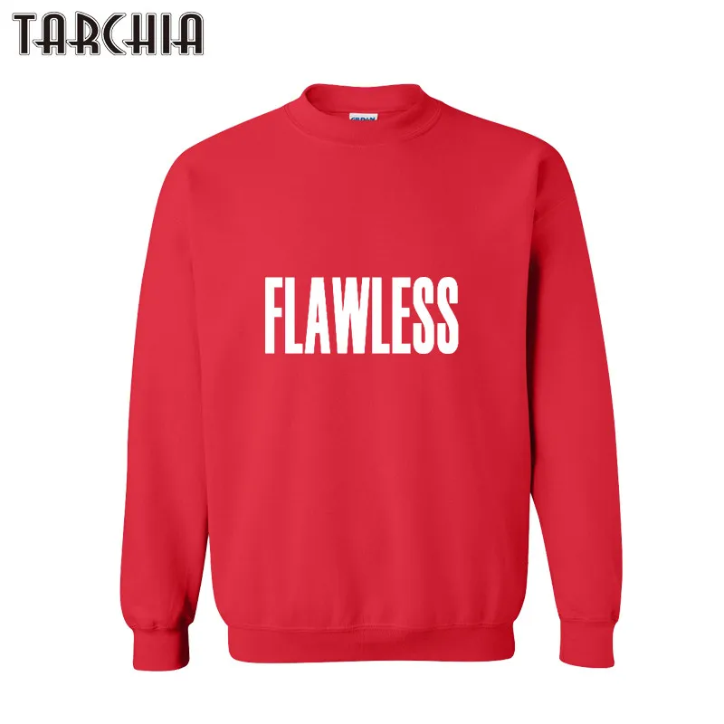 

TARCHIA Men Sweatshirt FLAWLESS Print Slim Fit Crewneck Oversized Hoodies Sweatshirts Patchwork Fleece Pullover Male Hoodies