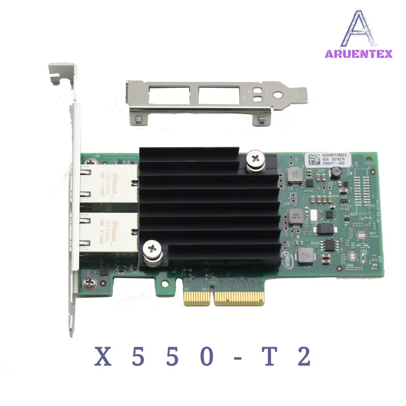 ARUENTEX X550 T2 двойной Порты и разъёмы 10 gigabit сетевой карты PCIe3.1 X8 Чипсет RJ45 * 2 Медь