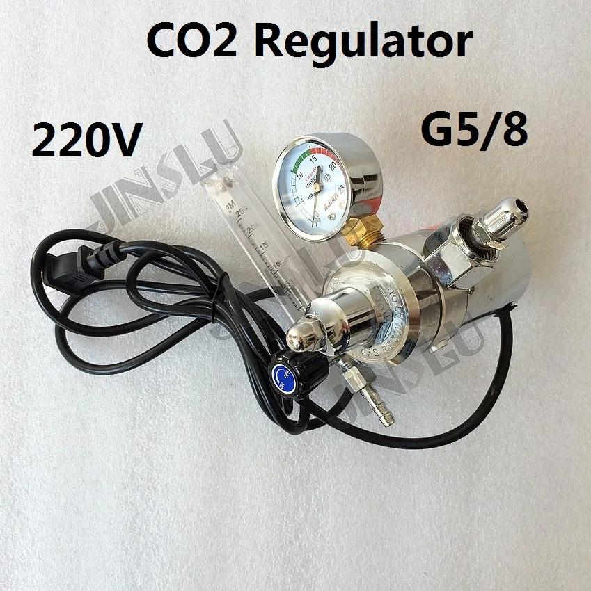 CO2 газовый регулятор с нагревателем 220V G5/8 сварочный аппарат|gauge pressure|gauge setgauge nose |
