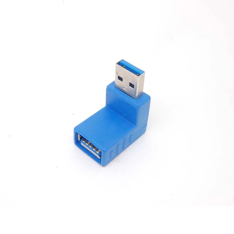 10 шт usb3.0 A штекер к женскому удлинительному кабелю 90 градусов правый угол адаптер