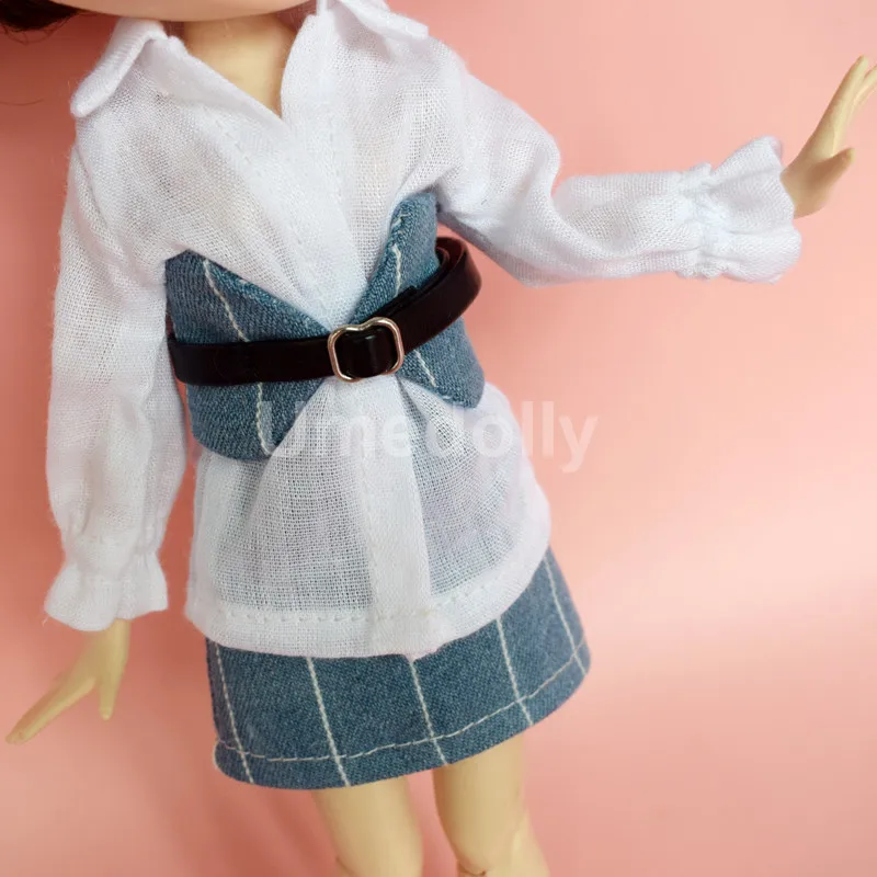 1 комплект модной кукольной юбки ICY Blyth + белая рубашка пояс одежда для Azone Licca куклы