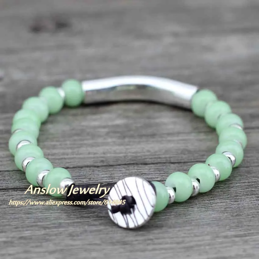 Anslow модные ювелирные изделия Новое поступление очаровательный кожаный браслет