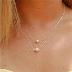 Style 15 Ltumbe Новое поступление Звезда Крест полумесяц голубь Имитация Жемчуга Кулон на цепочке для носки на ключицах и ожерелья для женщин вечерние ювелирные изделия в подарок - Окраска металла: Style 15