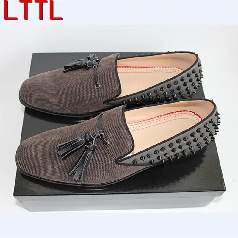 LTTL Бренд Моды Мужская Обувь Квартиры С Повседневная Мужской Бездельников