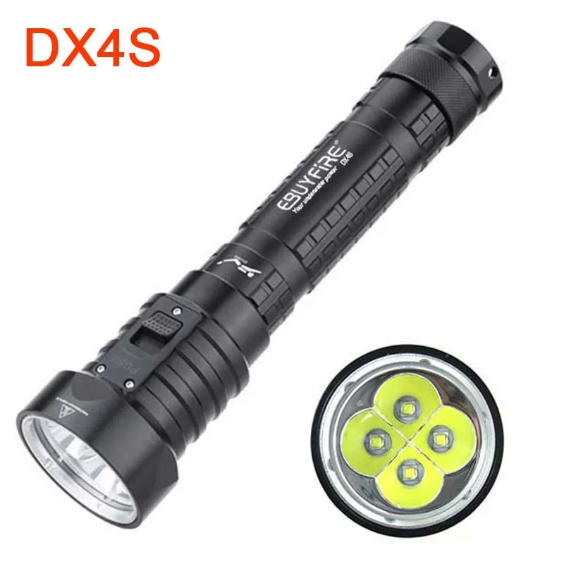 EBUYFIRE DX4S подводный * L2 светодиодный фонарик для дайвинга светильник фонарь