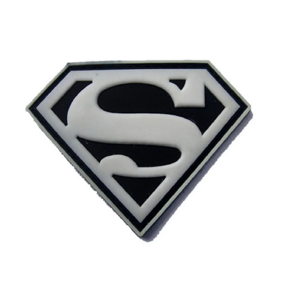 Резиновые нашивки Super Hero из ПВХ на липучке для одежды|superman patch|the patchhunter patch |