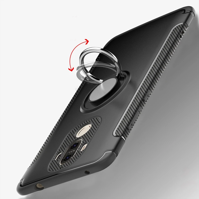 For Huawei Mate 9 / Mate9 5.9&quot Case Vehicle Armor Cover With Ring Stand Skin Shockproof Shell |