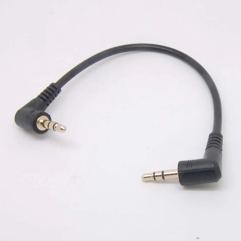 Кабель переходник с двумя прямоугольными штекерами 90 градусов 25 см 3 5 мм 2