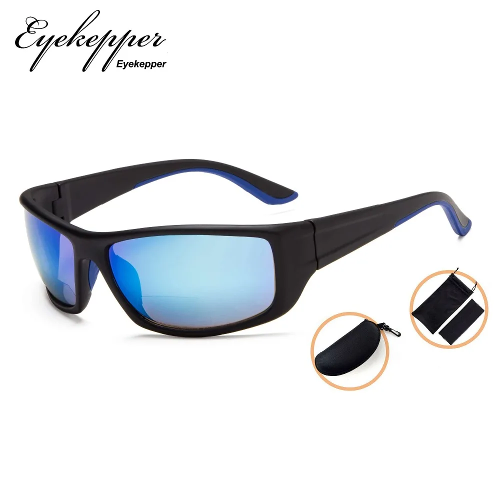 SGS038 Eyekepper Sports Bifocal Sunglasses Rectangular Frame Reading | Glasses
