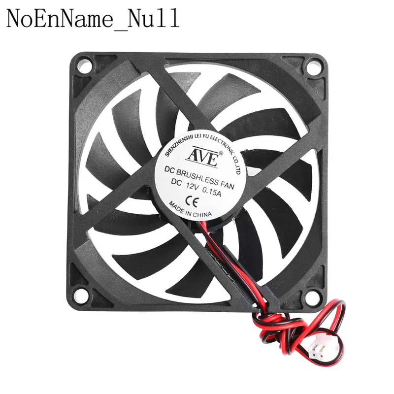 12V 2 контактный 80x80x10 мм компьютер Процессор Системы радиатора Бесщеточный