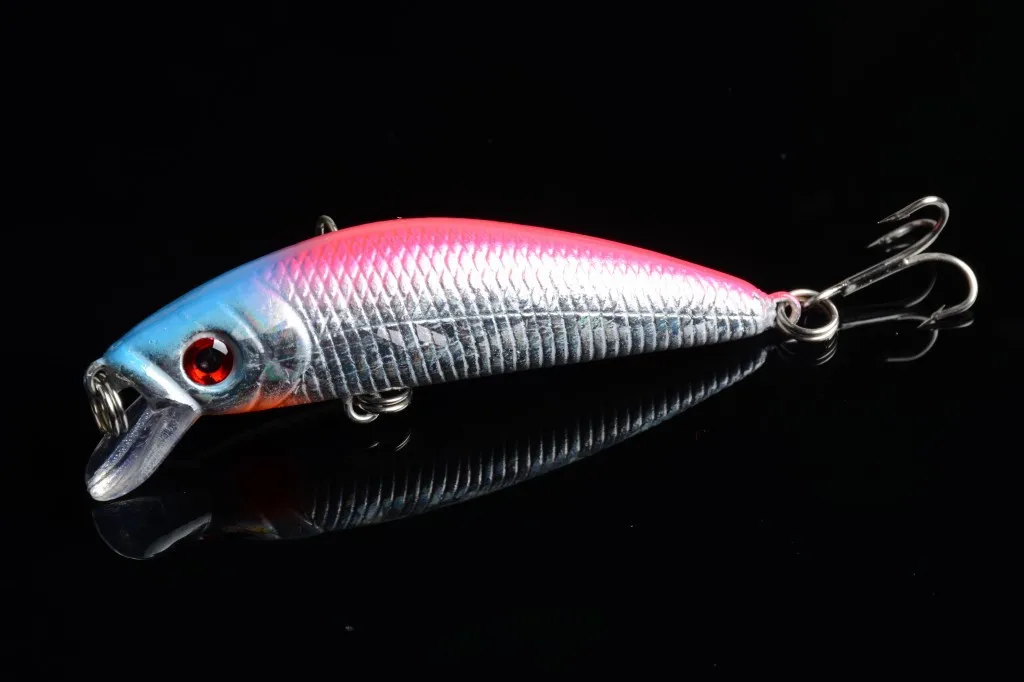 Яркие Красочные 7 см 8 г жесткая Приманка Minnow рыболовные приманки снасти 3D рыбий