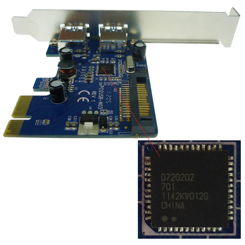2 портовый USB 3 0 PCI Express PCIe адаптер контроллер карты ~ низкопрофильный PCIN0302|low profile|usb
