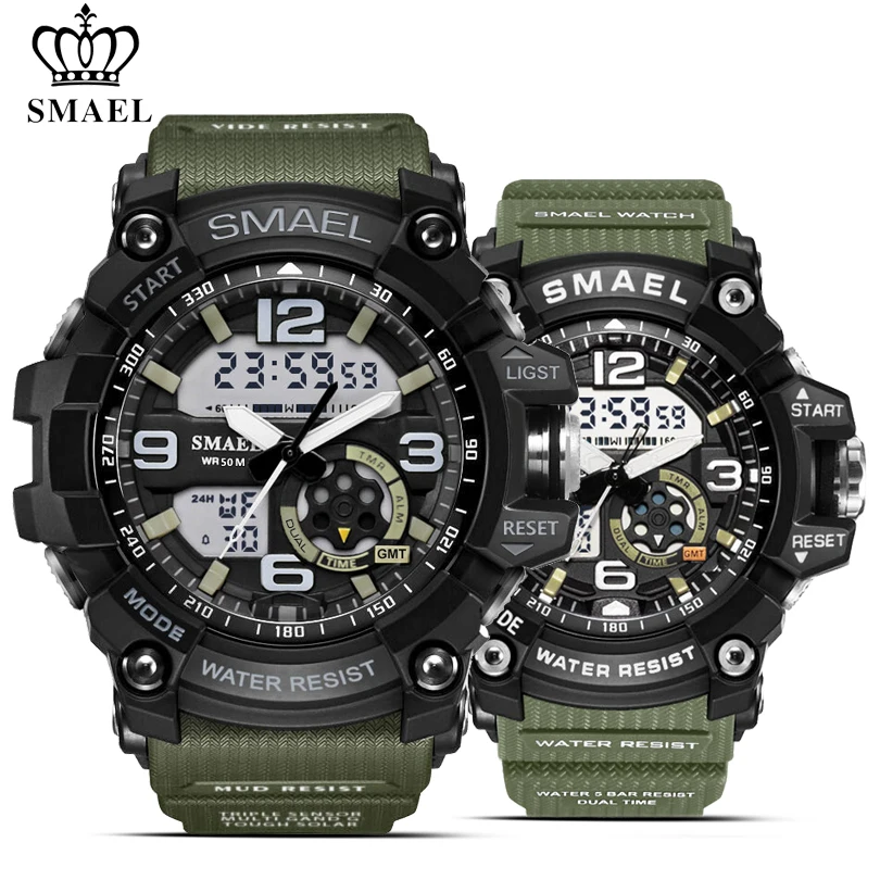 Водонепроницаемые спортивные часы SMAEL 2 шт./компл. мужские армейские военные