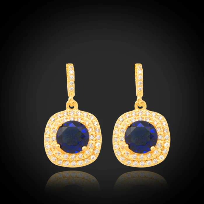Женские серьги подвески с фианитом 1 25 карата|earrings for|dropping earrings for womencrystal drop |