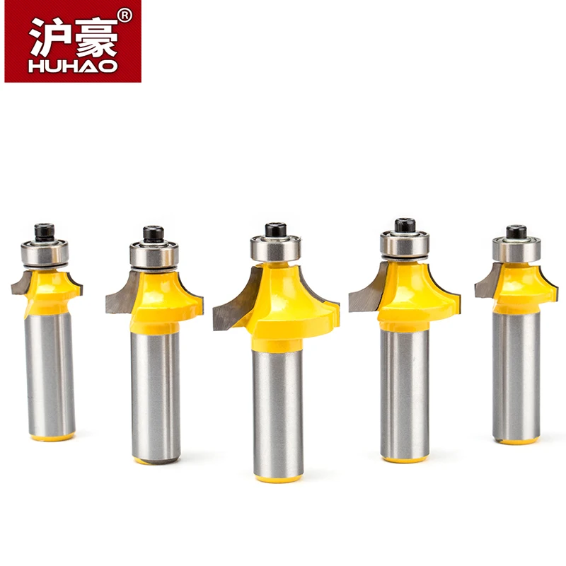 HUHAO 1 Комплект фрез с круглой обмоткой для дерева 2 концевых фрезы подшипником