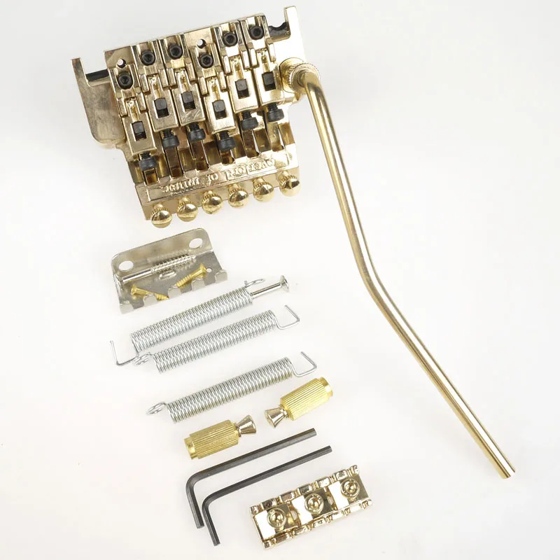 Электрогитары с тремоло-Бридж системы двумя золотыми коврик для мыши Whammy Бар