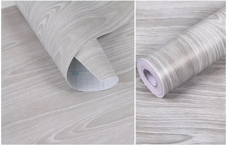 Самоклеящиеся обои с текстурой серого дерева наклейка на стену для шкафа стола