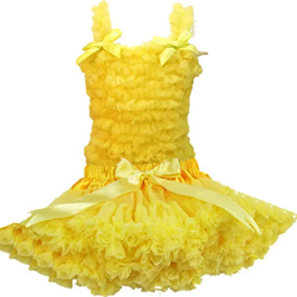 Детская одежда шифоновое платье-пачка с оборками для девочек балетное платье