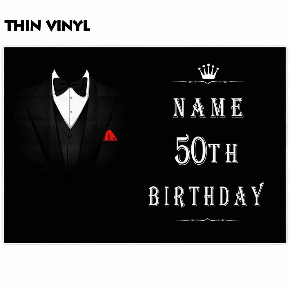 Allenjoy фон для фотостудии черный джентльмен платье агент Корона день рождения