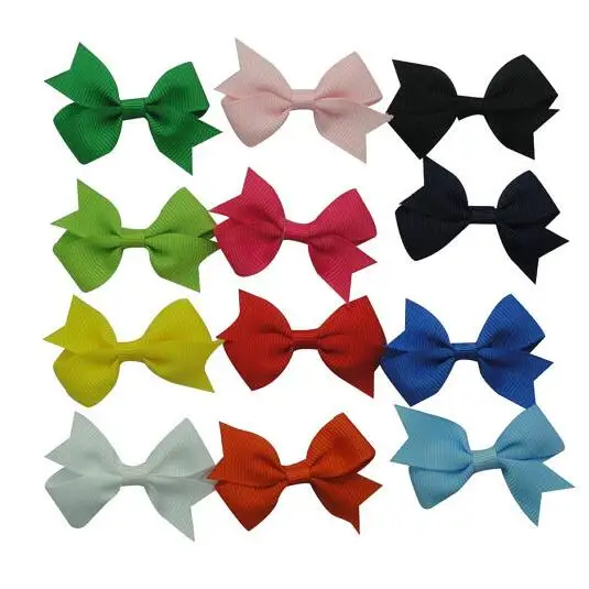 

400pcs/lot 2inch Pinwheel Hair Bow Boutique Bow Ribbon Hairwear