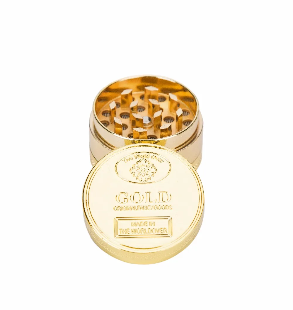 Новейший Благородный Золотой 4-слойный цинковый сплав диаметр 3 8 см шлифовальный