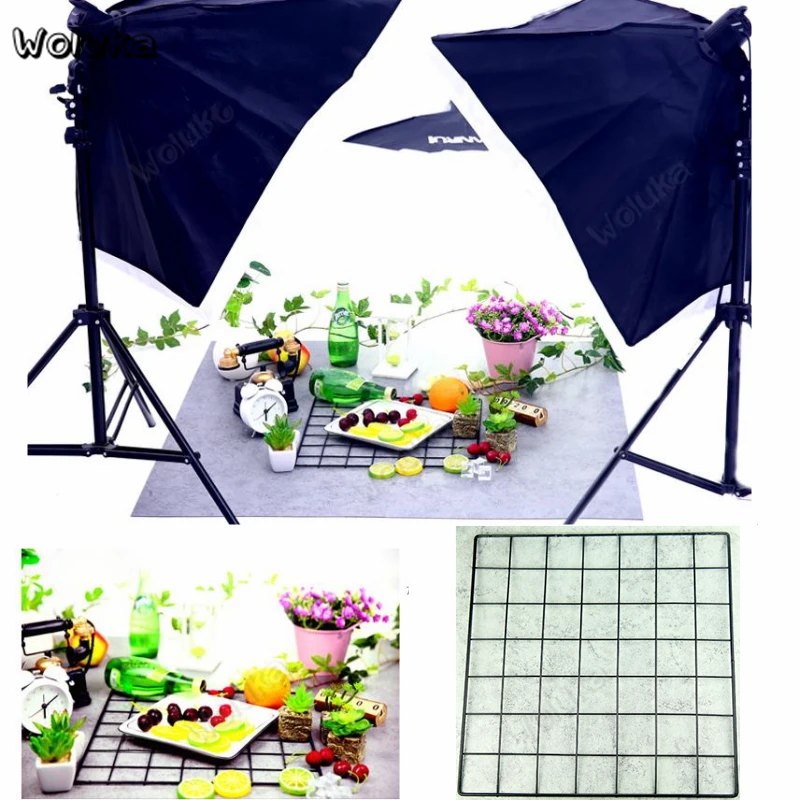 Освежающий фон в скандинавском стиле 4 шт. металлическая сетка реквизит для