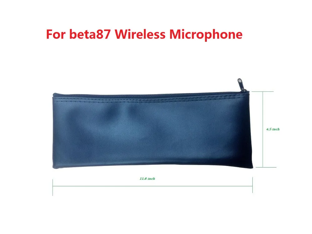 Черный чехол для микрофона на молнии подходит беспроводных микрофонов Shure B58 B87A