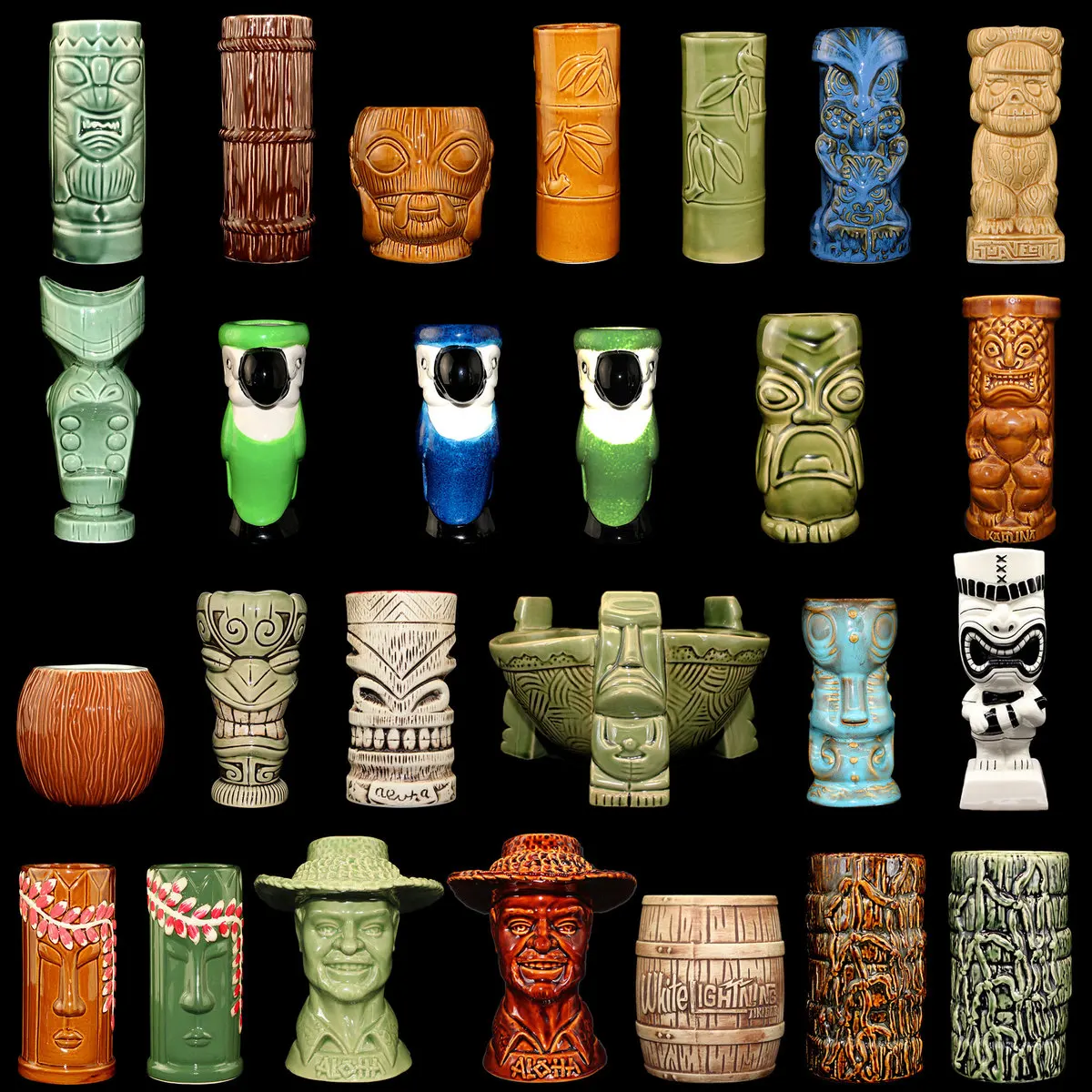 Гавайские кружки Tiki Коктейльная чашка кружка для пива напитков винные стаканы