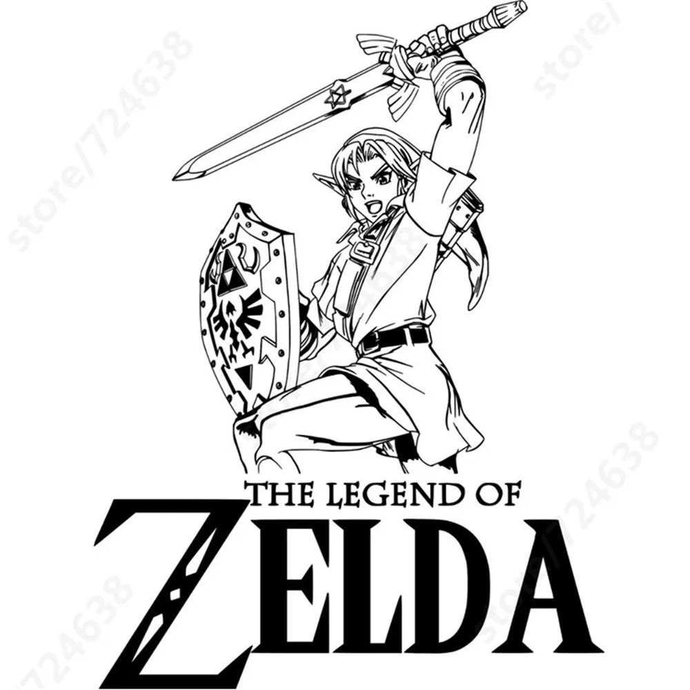 Манга Legend of Zelda &quotLink&quot игровая сделай сам настенная художественная наклейка Adesivo